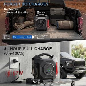 Nouveau Démarreur de Camion Robuste pour Véhicules Utilitaires, CAT797 12V/24V Chargeur de Batterie au Lithium à Commutation Intelligente, Pack de Démarrage d'Urgence pour Conditions Extrêmes - Product Image 2