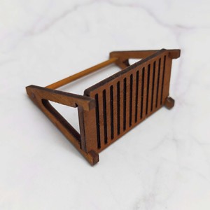 Estante de madera en miniatura para pan, soporte de comida para casa de muñecas, soporte de exhibición de una sola capa para decoración de escenas de juego, para mayores de 14 años - Product Image 4