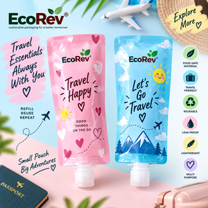 Reusable Spout <b>Pouch</b> Packaging For Personal Care Travel Lightweight Portable Multi Purpose <b>Laminated</b> PP Material - Product Image 2