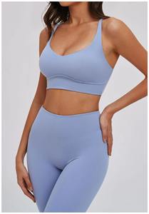 เสื้อชั้นในกีฬาโยคะแบบไขว้หลังสำหรับผู้หญิง ขายส่ง แบบสั่งทำได้ ระบายอากาศได้ดี กันกระแทก เหมาะสำหรับออกกำลังกาย วิ่ง ไม่มีโครงเหล็ก - Product Image 2