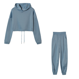 Conjuntos Deportivos de Invierno para Mujer con Logotipo Personalizado, Estampados, 2 en 1, 100% Algodón, para Gimnasio, Deportes y Jogging - Product Image 6