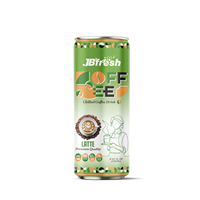 Bebidas de café Robusta enlatadas heladas de alta calidad de Vietnam Granos de café Listo para beber Mocha Espresso Latte Café con leche de coco