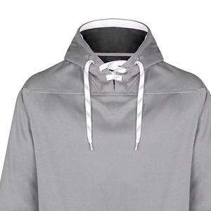 Maillot de hockey sur glace gris à capuche pour homme INDEX APPAREL, manches longues, poches rayées, évacuation de l'humidité, coupe classique, toutes saisons - Product Image 3