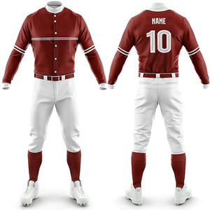 Uniformes et maillots de baseball personnalisés, ensembles d'uniformes de baseball par sublimation pour équipes jeunes et pantalons - Product Image 1