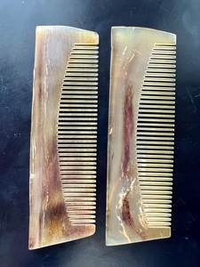 Peine de cuerno de búfalo hecho a mano, cepillo para el cabello pulido natural, peine de cuerno ecológico, cepillo para el cabello de cuerno de búfalo - Product Image 1