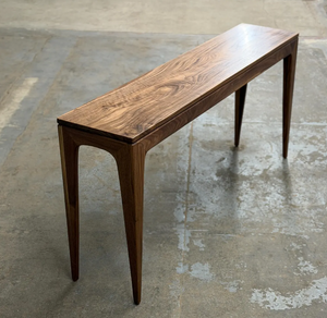 โต๊ะคอนโซลไม้สีน้ำตาลธรรมชาติ สไตล์อินดัสเทรียล ทำจากไม้มะม่วงแท้ สำหรับห้องนั่งเล่นหรือทางเดิน - Product Image 2