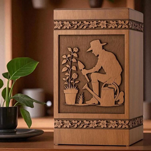 Custom Engraved Wooden Resin Urn Box: Pet/Human <b>Memorial</b> <b>Keepsake</b> urn <b>Memorial</b> <b>Keepsake</b> by AYAANS - Product Image 1