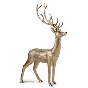 Modèle décoratif de renne nickelé vacances et noël décoration intérieure modèle de Sculpture de cerf en aluminium taille personnalisée - Product Image 3