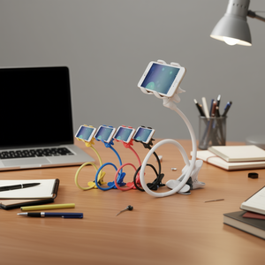 Pritech <b>Tablet</b> Desk Mount Holder Flexible Arm Clamp <b>Stand</b> <b>For</b> Phone <b>Tablet</b> - Product Image 3