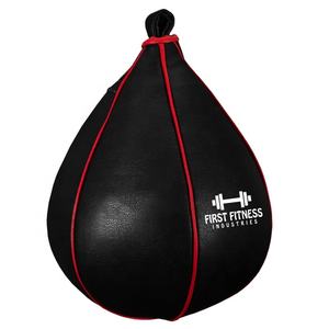 Balle de frappe en cuir Pu poire sac de boxe balles de vitesse Muay Thai Fitness entraînement balle de vitesse de boxe - Product Image 4