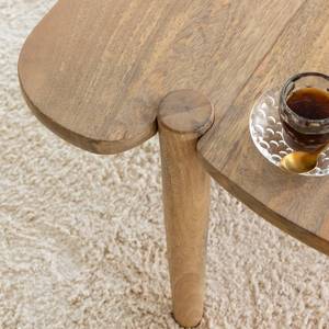 Mesa de centro Vandana Aston Terra de madera de mango con diseño de ondas - Product Image 6