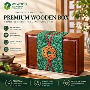 Caja de Regalo de Madera Premium con Diseño Personalizado |   Caja de Embalaje de Madera Maciza de Lujo para Regalos de Té OEM ODM - Product Image 1