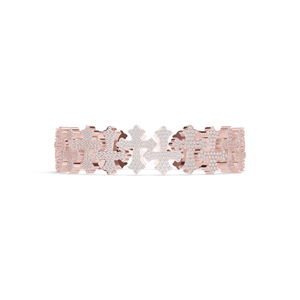 Aurum Diam Gold <b>Silver</b> Open <b>Cuff</b> <b>Bracelet</b> Name Pendant Micro Pave Moissanite Charm EGI Certified Crown Shape Hip Hop Unisex - Product Image 2
