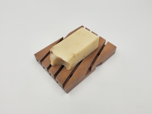 Porte-savon rectangulaire en bois d'acacia fait main |   Porte-savon écologique, durable, antidérapant et auto-drainant |   Salle de bain en bois naturel - Product Image 1