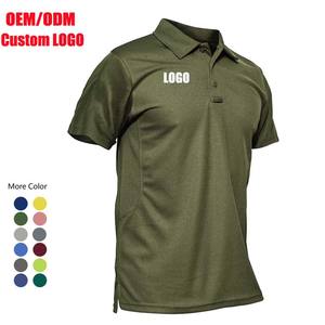 Camisas de Hombre de Excelente Calidad con Logotipo Frontal, Tejido de Punto Ecológico, Ligeras, de Manga Corta, Casuales, Transpirables, de Verano, Tallas Grandes - Product Image 1