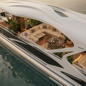 UBI 1315 13M Aluminum Luxury Yacht with Outboard Engine for River Fishing & Entertainment for 15 People - Product Image 2