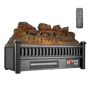 Inserto per Caminetto Elettrico da 20 Pollici con Telecomando, Stile Moderno, 5 Livelli di Luminosità della Fiamma Regolabili, Timer 24 Ore per Camper - Product Image 4