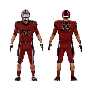 Uniforme de Fútbol Americano de Manga Corta Sublimado, 100% Poliéster, Transpirable, Premium, Personalizable para Equipos, Venta al Por Mayor - Product Image 6