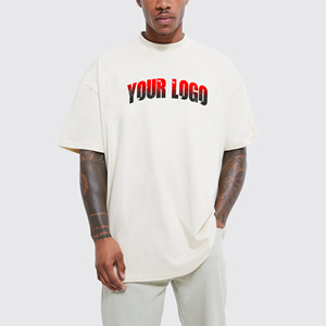T-shirts graphiques surdimensionnés 100 % coton personnalisés pour hommes – Tenues Hip Hop Streetwear à manches courtes – Mode masculine - Product Image 1