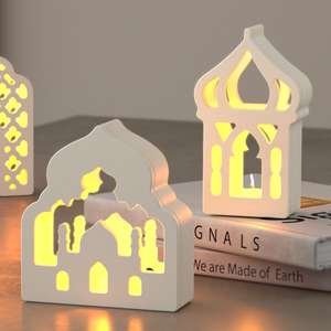 Middle Dongfeng House Lampshade Moon Lampshade Gypsum Resin <b>Silicone</b> <b>Mold</b> - Product Image 3