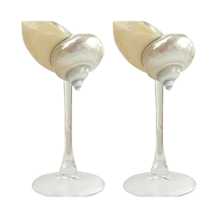 Vaso de Vidrio con Diseño de Concha Marina, Edición Coleccionista, Hecho a Mano, Regalo Artístico, Calidad de Exportación - Product Image 1