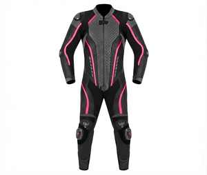 Traje de Motociclismo Profesional para Hombre, 1 Pieza, Cuero Genuino de Vaca/Canguro, Estilo MotoCP, Nivel de Protección 2 - Product Image 1