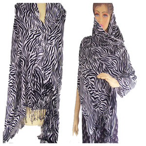 Écharpe élégante en viscose tricotée à imprimé animal pour femme, douce, légère, tendance, pour l'hiver et l'automne, cache-cou stylé - Product Image 1