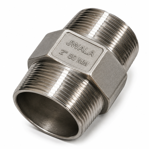 Conector de Tubería Industrial Galvanizado de 1 Pulgada, Acero 304, Niple Hexagonal Grado A, Soldadura a Tope, para Manipulación de Productos Químicos, con 25 Pulgadas - Product Image 3