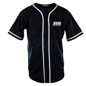 Uniformes de baseball unisexes de haute qualité fabriqués en usine, design unique, respirants, 100% polyester, logo personnalisé imprimé, service OEM - Product Image 3