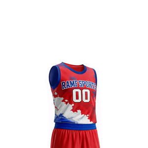 Uniformes de Baloncesto Personalizados de Alta Calidad, 100% Poliéster, Tallas Grandes, Antibacterianos, de Secado Rápido, Último Diseño, Conjunto para Adultos - Product Image 5