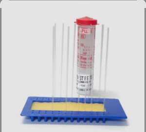 TOP TECH BIOMEDICALS Tubes capillaires pour hématocrite, support bleu, cire de scellement pour micro-prelevement sanguin, tests de laboratoire 1% - Product Image 1