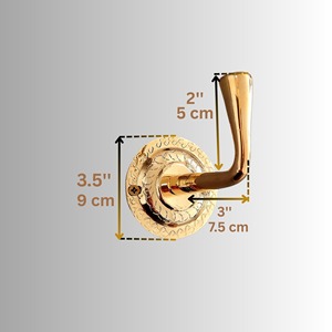 Gancho de pared dorado de calidad premium, elegante colgador de metal adecuado para accesorios de baño, batas y decoración interior moderna. - Product Image 5