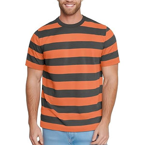 <b>Mens</b> Striped Shirt Short Sleeve T Shirts Casual Crewneck Cotton Tee Lightweight Summer <b>Pullover</b> Comfortable Everyday - Product Image 1