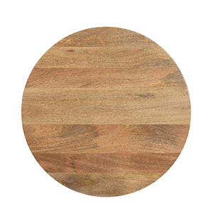 Mesa de Comedor de Madera de Mango Sólida con Diseño Minimalista y Patas Cruzadas Modernas, Forma Redonda, Tamaño Personalizado, Acabado de Grano Natural - Product Image 6