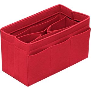 Grande Organizzatore in Feltro Rosso per Borsa Tote con 14 Tasche, Accessorio per Donna - Product Image 1