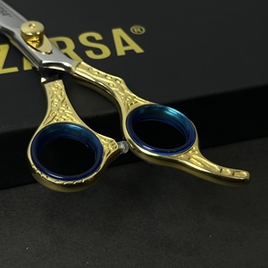 Nouvelle édition de ciseaux de barbier à pointe ultra-fine, lames de rasoir, 2026, vente chaude, ciseaux plaqués or plasma pour barbier et salon - Product Image 5
