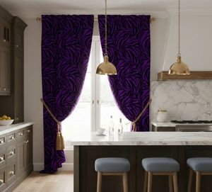 Designer Wildlife <b>Window</b> Curtains Dense Floral Pattern 70% Light Blocking Printed Drapes for Living Room Bedroom Apartment - Product Image 4