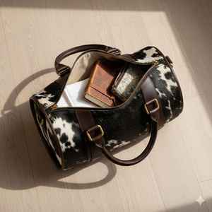 กระเป๋าเดินทางหนังแท้ขนาดใหญ่ รุ่น OEM พร้อมป้าย OEM LHODB-0094 - Product Image 4