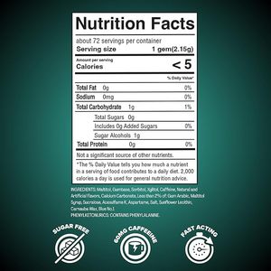 Private Label Caffeine Chewing <b>Gum</b> Mint Flavor Functional <b>Gum</b> OEM Bulk Manufacturer - Product Image 6