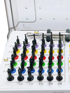 ชุดเครื่องมือเจาะฝังรากเทียมทางทันตกรรมระดับมืออาชีพ พร้อมประแจแรงบิด ชุดดอกสว่านผ่าตัดแบบมีไกด์ สำหรับใช้ในงานปลูกฝังรากเทียม จัดส่งฟรี - Product Image 6