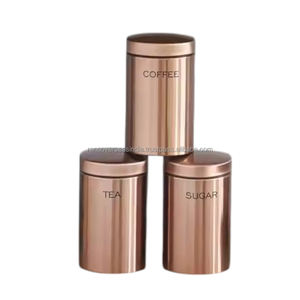 Wholesale High Quality Plain Pure Copper <b>Tea</b> <b>Coffee</b> and <b>Sugar</b> Container Multiple Styles Available From Trusted Supplier - Product Image 4