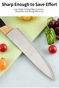 Ensemble de 14 couteaux de cuisine en acier inoxydable avec support, manches ergonomiques, ensemble de couverts professionnels - Product Image 6