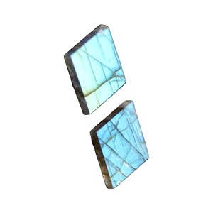 Haute qualité naturel 12mm carré lisse haute poli Labradorite gris bleu feu taille calibrée en vrac fabrication de bijoux de guérison - Product Image 5