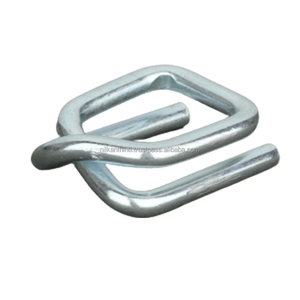 Boucle de sangle en fil métallique galvanisé GI 19MM Boucle enduite de zinc argenté Boucle de sangle en cordon composite en polyester d'Inde - Product Image 3