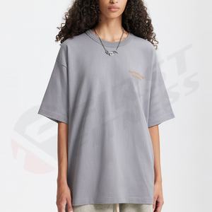 Camisetas con logotipo personalizado bordado para hombre, camiseta extragrande de 280 g/m², camiseta de algodón de marca de 280 g/m² - Product Image 5