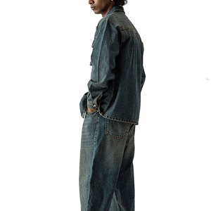 เสื้อเชิ้ตเดนิมแฟชั่นพรีเมียม ลดราคาพิเศษ ผลิตจากผ้าฝ้าย 100% สวมใส่สบาย ราคาขายส่งจำนวนมากจากผู้ผลิตชั้นนำ - Product Image 2