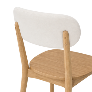 Ensemble de salle à manger rond en teck organique moderne de luxe ARTERRA, table et chaises courbées pour villa, restaurant, café - Product Image 4