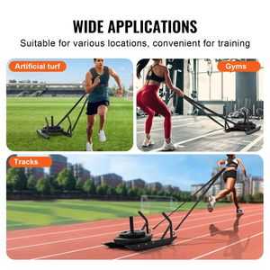 Slitta in Acciaio per Allenamento di Forza, Velocità e Fitness, Accessorio per Esercizi Atletici - Product Image 6