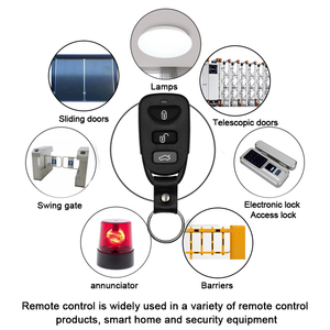 Télécommande à code fixe, émetteur <span class=keywords><strong>sans</strong></span> fil à 3 boutons, portée <span class=keywords><strong>de</strong></span> 30 m, ouvre-<span class=keywords><strong>porte</strong></span> <span class=keywords><strong>de</strong></span> <span class=keywords><strong>garage</strong></span> ABS, automatisation domestique universelle - Product Image 4