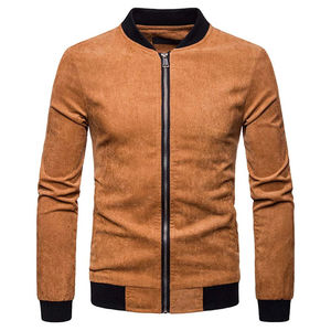 Blouson bomber décontracté pour homme avec logo personnalisé, col côtelé, coupe-vent léger, style pilote, service OEM - Product Image 1
